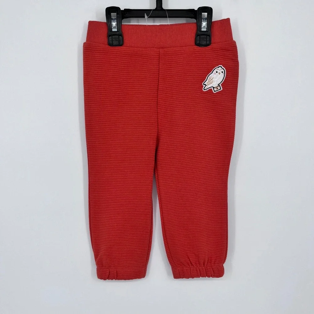 Harry Potter Sweatshirt Joggers Set‎ Kids 24M Red Ribbed Hogwarts Hedwig NEW